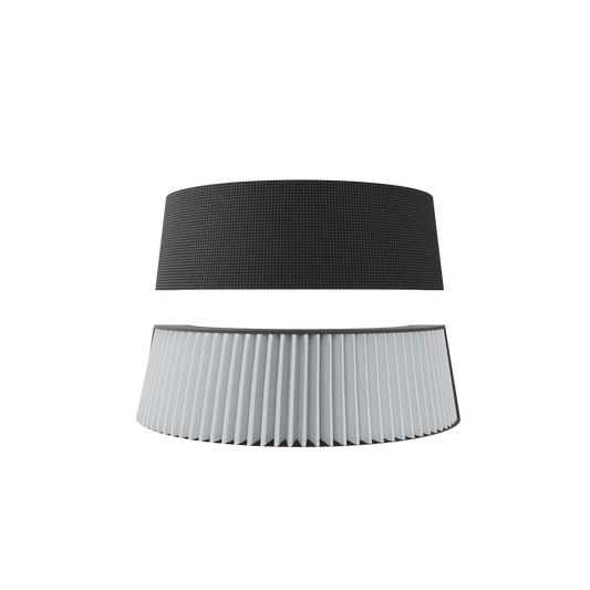 Two Filter Elements, One Carbon Fiber Mesh and One HEPA Filter