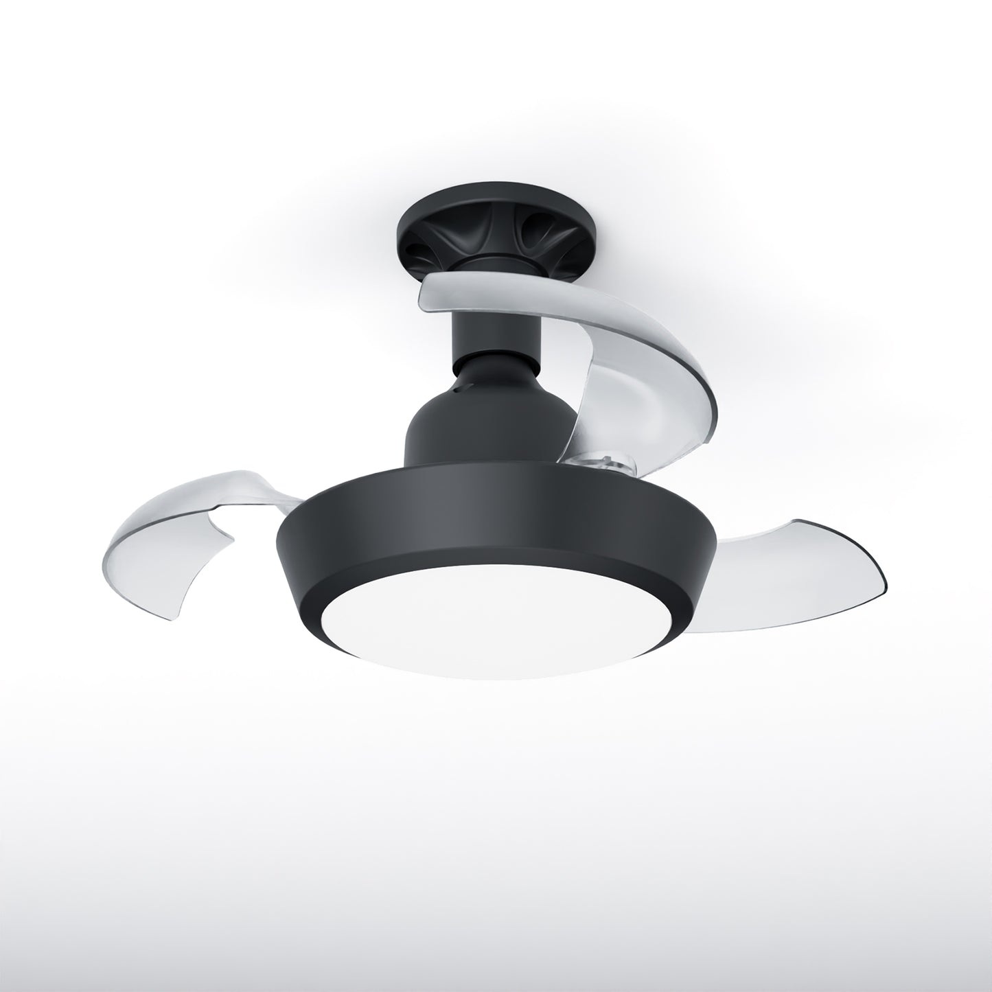 Faryuan 16.5" Invisible Foldable Ceiling Fan with LED Light