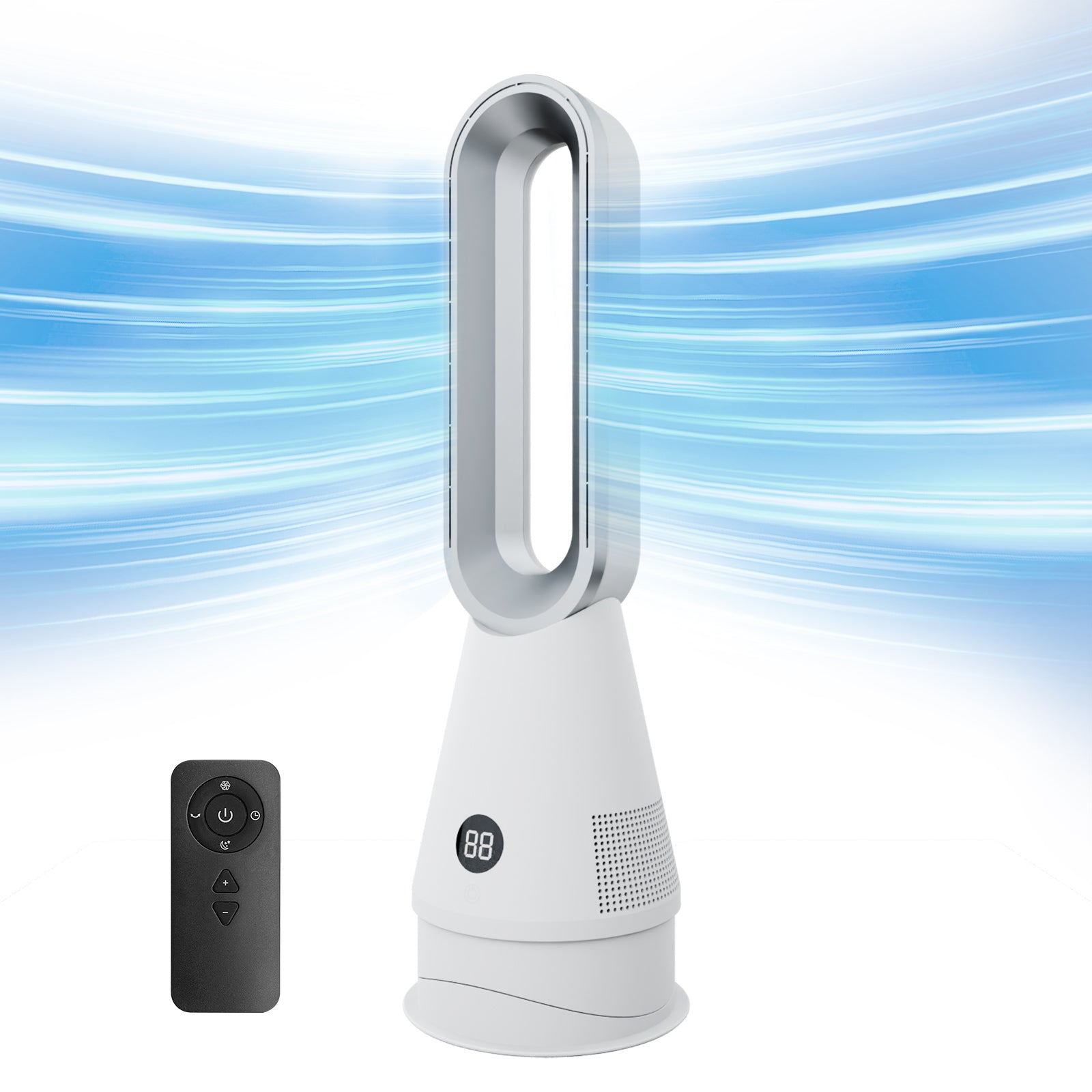New Design 020 Cooling Bladeless Fan Smart Home Tower Fan with Filter Air Purifier