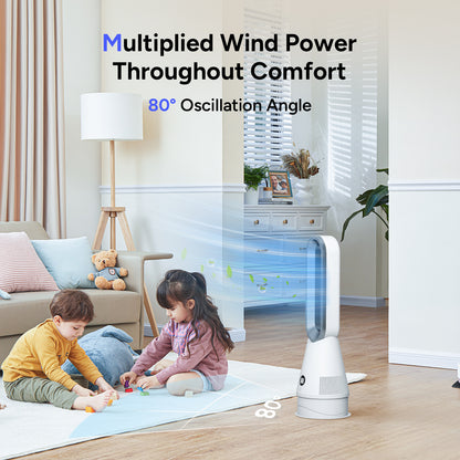 New Design 020 Cooling Bladeless Fan Smart Home Tower Fan with Filter Air Purifier