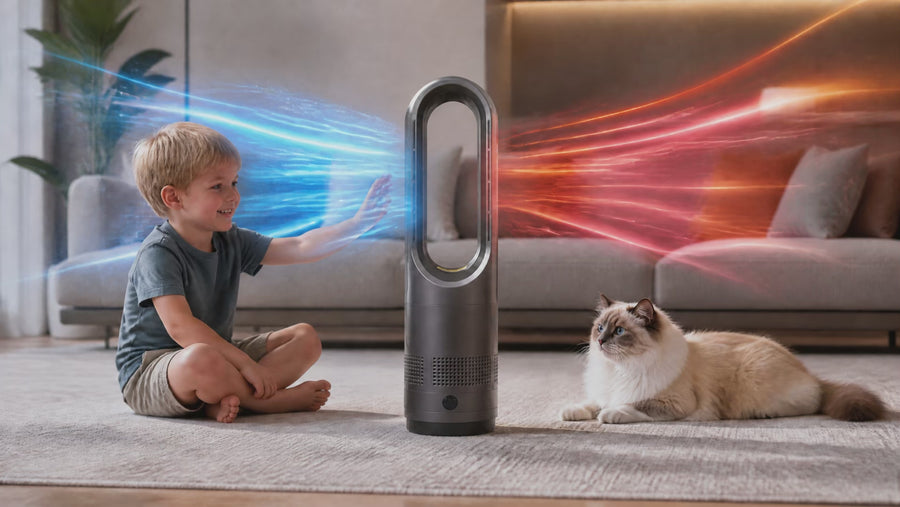 Faryuan 018JR smart bladeless tower fan product video